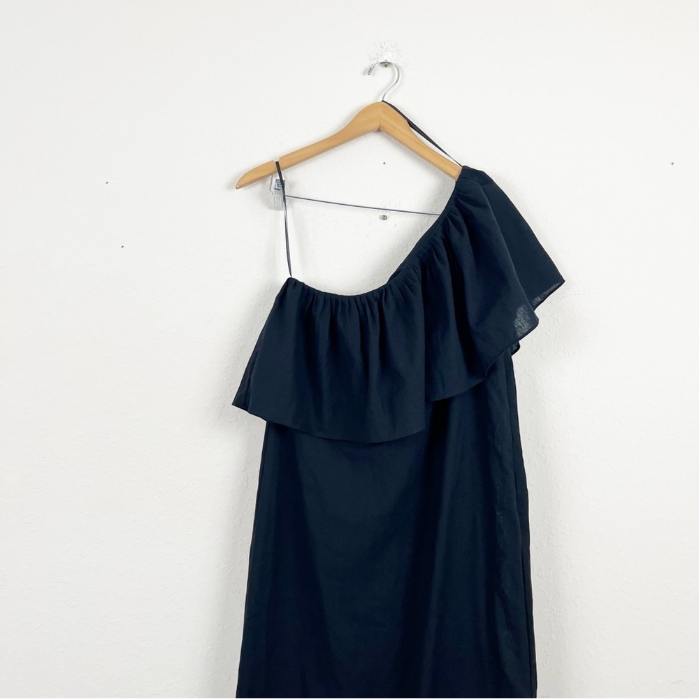 Pomander Place Florencia One Shoulder Black Maxi Dress Size Medium - Picture 5 of 8